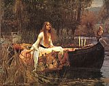 John William Waterhouse - The Lady of Shalott painting